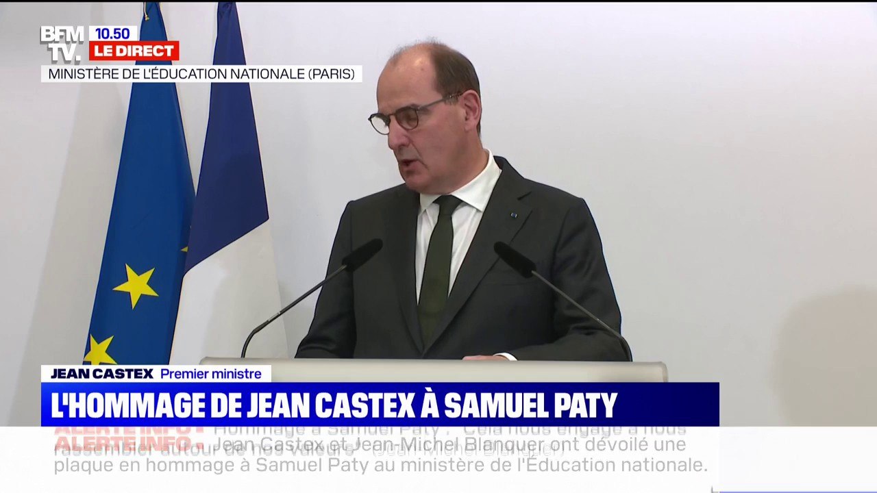 Jean Castex : "Rendre hommage à Samuel Paty, c'...
