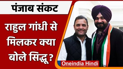 Rahul Gandhi से मिले Navjot Singh Sidhu, अब कही ये बड़ी बात | वनइंडिया हिंदी