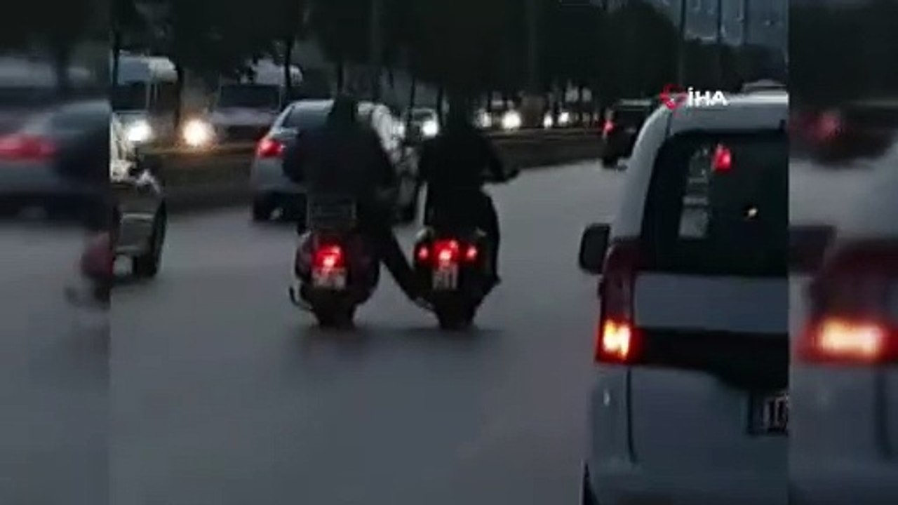 Bursa trafiğinde ilginç anlar