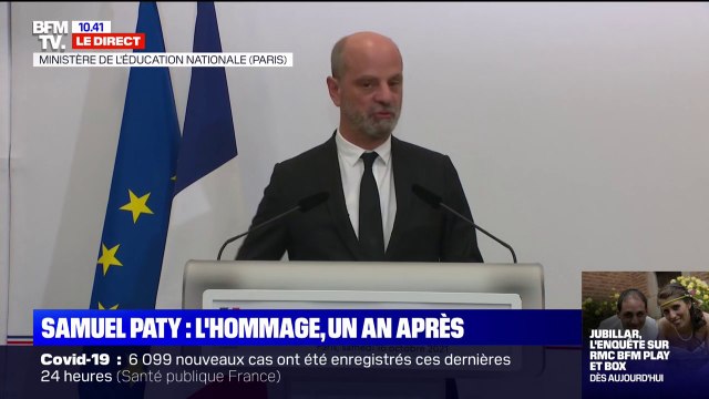 Jean-Michel Blanquer: Samuel Paty a eu raison de faire cours sur la liberté d'expression