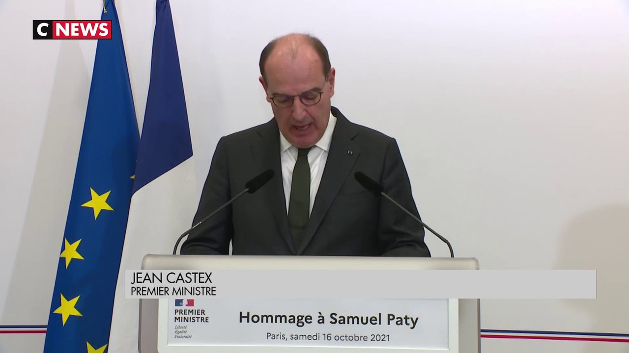 Jean Castex : «Rendre hommage à Samuel Paty, c'...