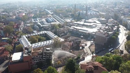 Tarihi Çarşı ve Hanlar Bölgesi'nde düzenleme çalışmaları devam ediyor