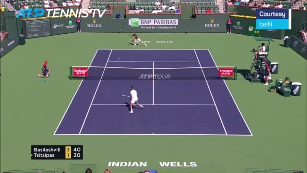 Tsitsipas stunned by Basilashvili in Indian Wells quarter-finals