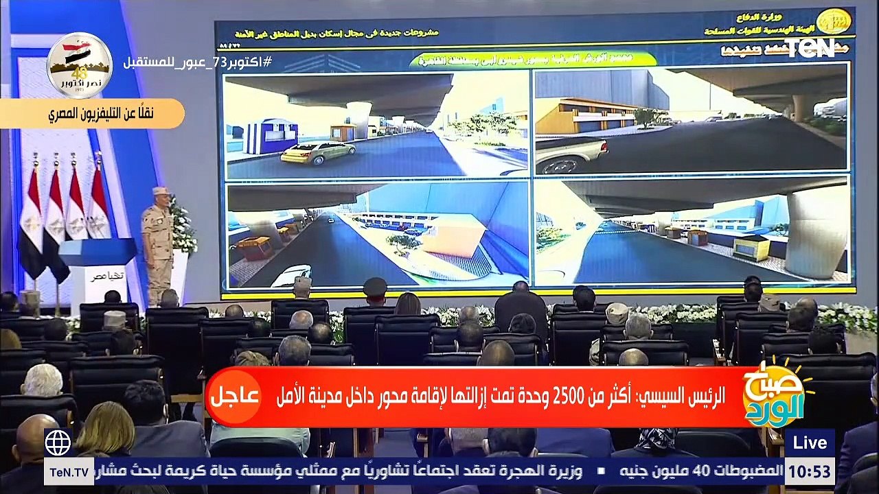 عن حل أزمة المناطق غير الآمنة.. الرئيس السيسي: دي مش حلول.. دي تكاليف كبيرة علينا وعليكم