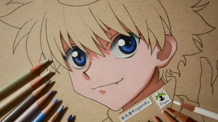 Télécharger la video: How to draw Killua Zoldyck - Hunter with colored pencils