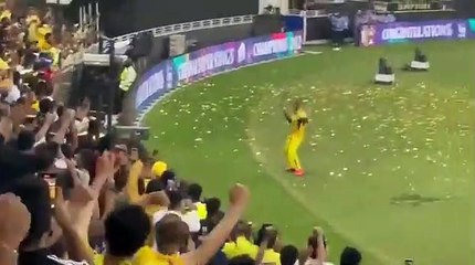 CSK Celebration After Winning IPL 2021