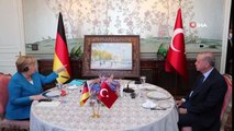 Erdoğan ve Merkel, Huber Köşkü'nde