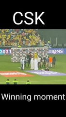 Chennai Super kings Winning moment celebration in vivo ipl 2021ll Dhonis Team ll