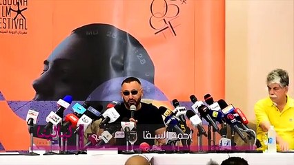 السقا في مؤتمر تكريم مهرجان الجونة- الجثة موجودة وشوفوا هتعملوا فيا ايه