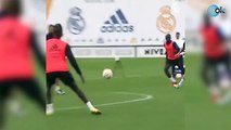 Ya está recuperado: espectacular golazo de Camavinga en el entrenamiento del Real Madrid