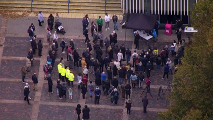 Constituents pay tribute to MP Sir David Amess at vigil