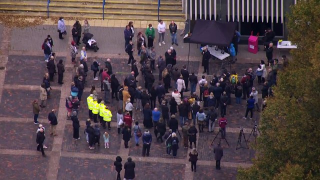 Constituents pay tribute to MP Sir David Amess at vigil
