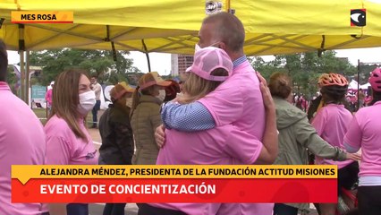 Mes rosa evento de concientización