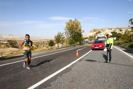 Kapadokya Ultra Trail Koşusu'nda 38 ve 63 kilometrelik parkurlar tamamlandı