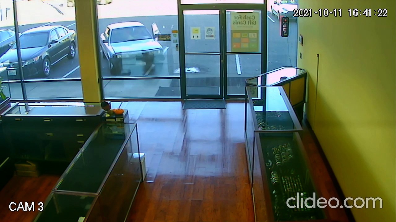 Car Crashes Through Jewelry Store