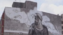 Mundano da vida a un gigantesco mural en Brasil de la mano de las cenizas amazónicas