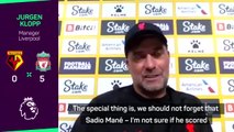 'It's incredible how good Mané is' - Klopp on Mané's 100th PL goal