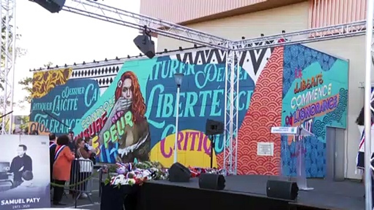 França homenageia Samuel Paty