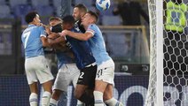 Lazio-Inter maçında ortalık savaş alanına döndü! Yıldız futbolcular boğaz boğaza kavga etti