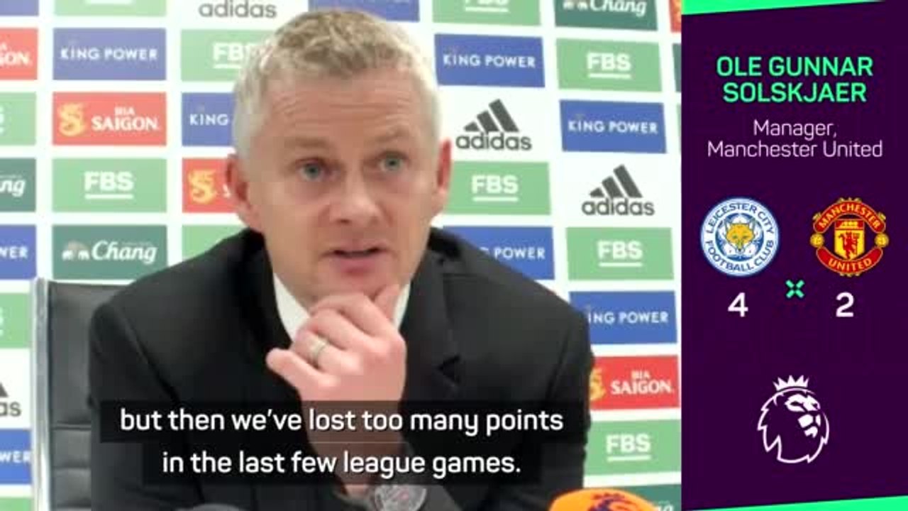 United 'didn't earn right to win' against Leicester - Solskjaer