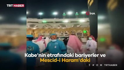 Kabe'nin etrafındaki bariyerler kaldırıldı