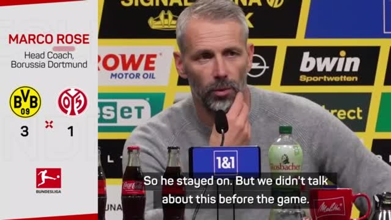 Rose credits Haaland's defensive abilities in win over Mainz