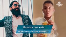 Mesero responde con burlas al influencer Carlos Muñoz
