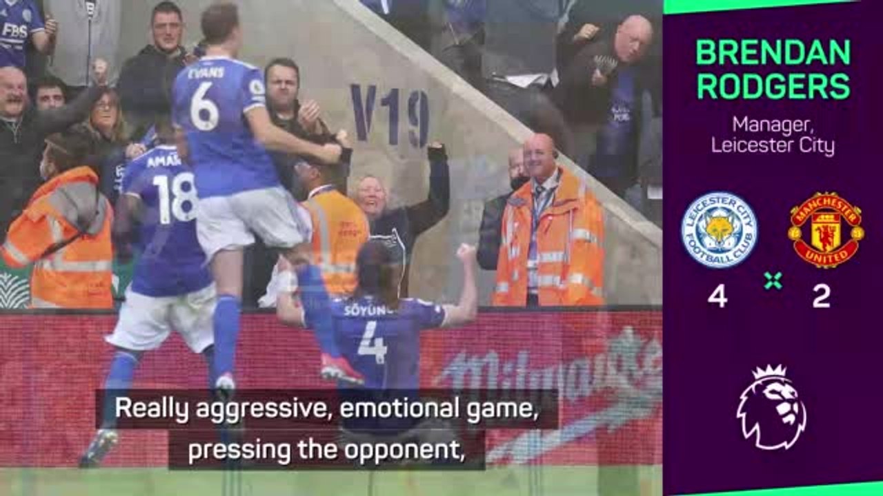 Rodgers delighted with 'excellent' Leicester as Solskjaer left 'disappointed'