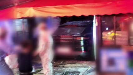 새벽 강남 한복판 '만취 운전' 몽골인, 음식점 돌진 / YTN