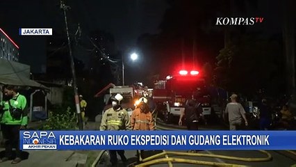 Kebakaran Ruko Ekspedisi dan Gudang Elektronik, Pegawai Panik!
