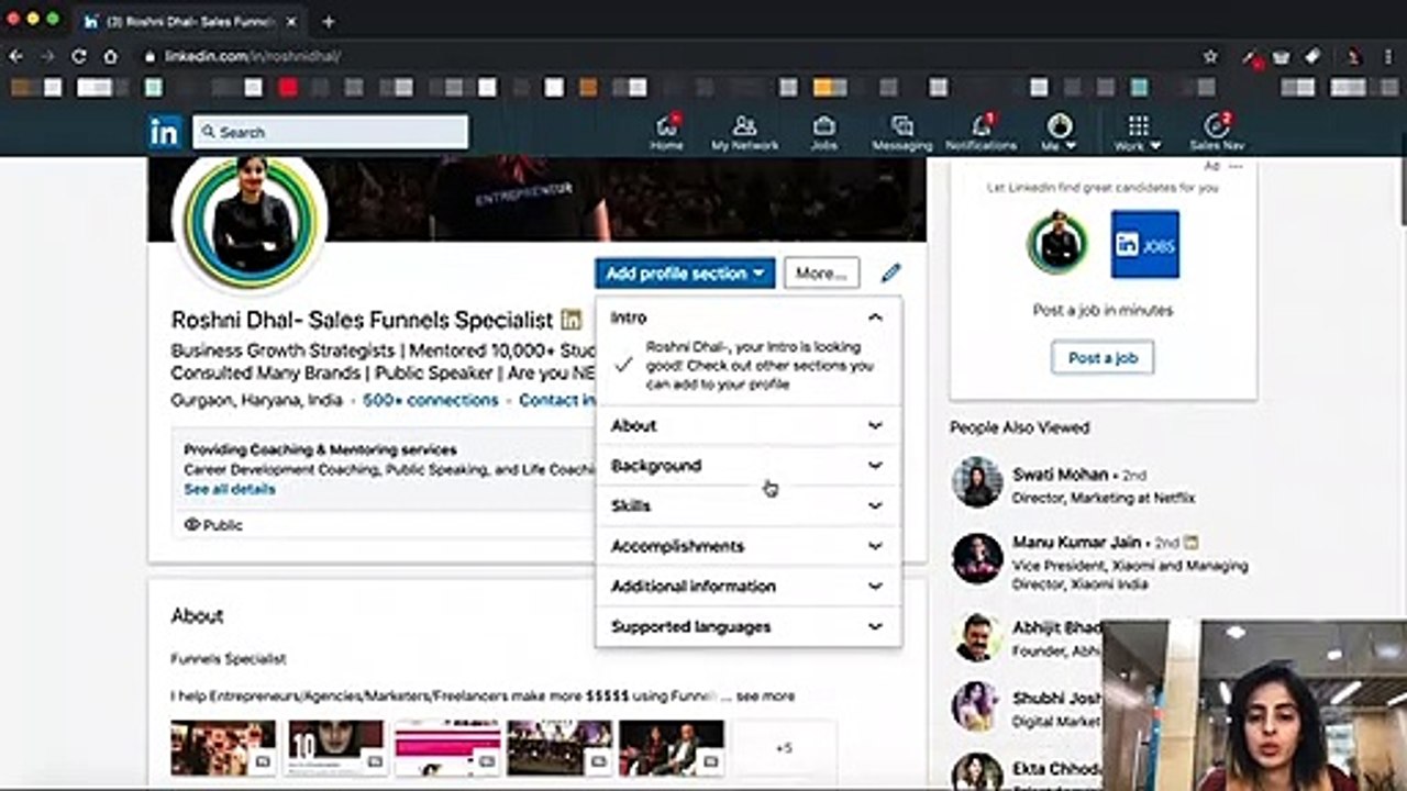Linkedin Profile Optimisation | Part-2| Day 5| Profile Optimsation