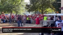 Alabama Football Arrives at Davis Wade Stadium