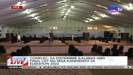 Comelec: Sa Disyembre ilalabas ang final list ng mga kandidato sa Eleksyon 2022 | News Live