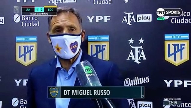 Torneo LFP 2020: Lanus 1 - 2 Boca Resultados Final Habla Miguel Russo