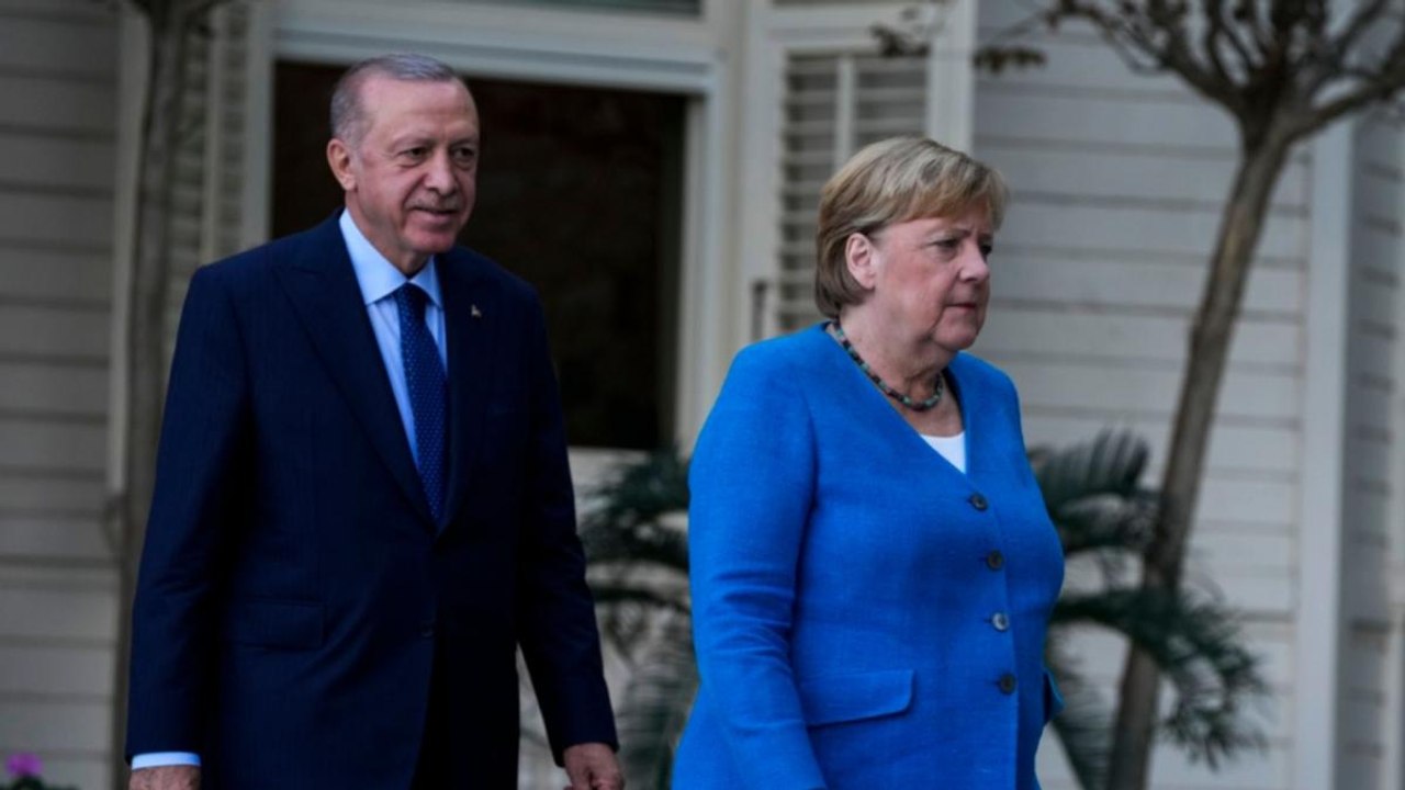 German chancellor Angela Merkel met Turkey president