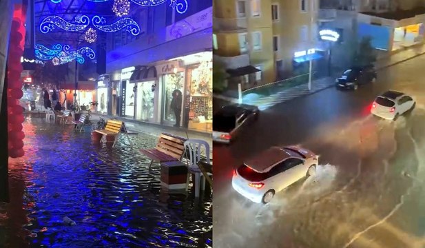 Fethiye'de yağmur yaşamı olumsuz etkiledi