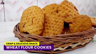 बची हुई चाशनी और आटे का बिस्कुट  बिना बेक | Wheat Flour Cookies | Aata Biscuits | Thekua Recipe