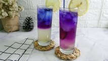 MAGIC Lemon Tea | SI CANTIK KAYA MANFAAAT | BLUE BUTTERFLY PEA FLOWER TEA | DIY Drink