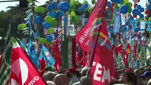 Le sfumature politiche della manifestazione sindacale a Roma