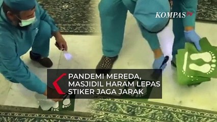 Pandemi Mereda, Stiker Social Distancing di Masjidil Haram Dicabut dan Siap Berkapasitas Penuh