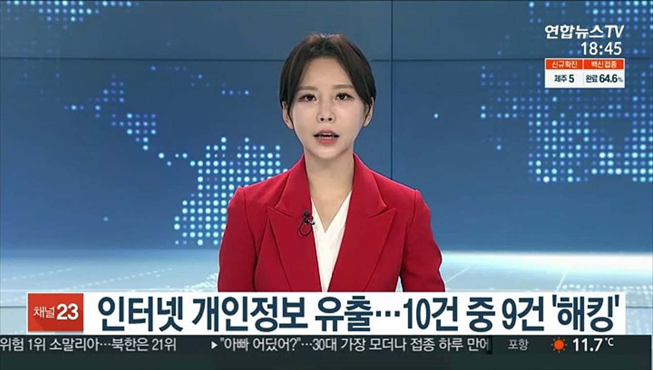 인터넷 개인정보 유출…10건 중 9건 '해킹'