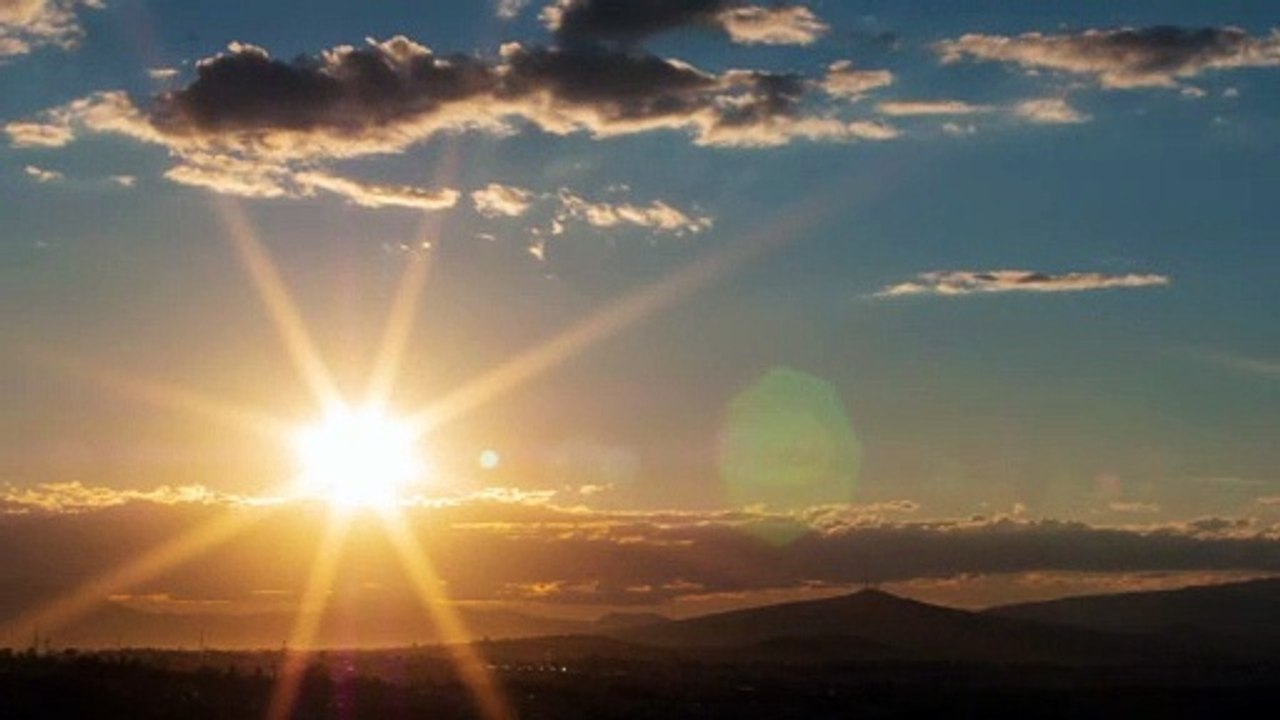 Landscape of mountains and sunset!