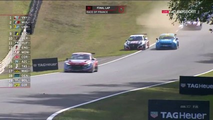 WTCR Pau Arnos 2021 Race 2 Panis Commentary "Pois Chiche" and Guerrieri vs Ehrlacher Final Lap