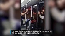 Un violento magrebí agrede a un pasajero de autobús en Zaragoza