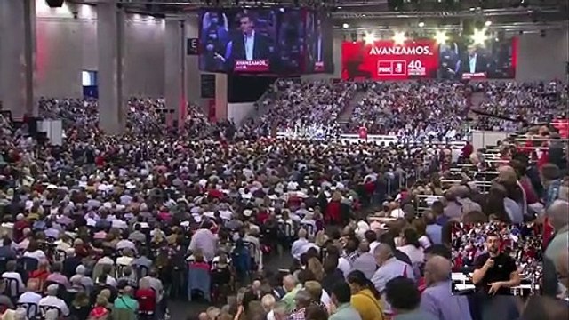Sánchez promete la abolición de la prostitución, la derogación de la reforma laboral y el fin de la Ley Mordaza en la clausura del 40º Congreso Federal