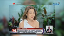 Bea Alonzo, game na sinagot ang mga tanong ng ilang kaibigan at katrabaho para sa kanyang birthday vlog | 24 Oras Weekend