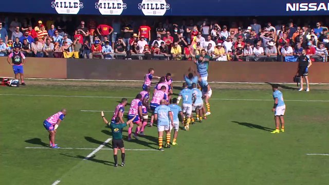 TOP 14 - Essai de Alivereti DUGUIVALU (USAP) - USA Perpignan - Stade Français Paris - J07 - Saison 2021/2022