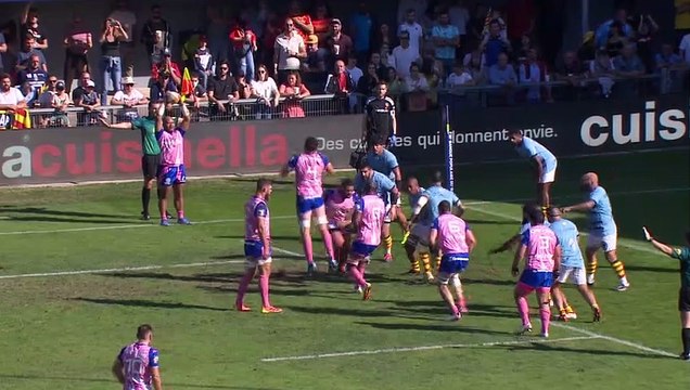 TOP 14 - Essai de Paul GABRILLAGUES (SFP) - USA Perpignan - Stade Français Paris - J07 - Saison 2021/2022