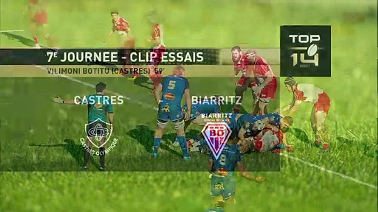 TOP 14 - Essai de Vilimoni BOTITU 2 (CO) - Castres Olympique - Biarritz Olympique - J07 - Saison 2021/2022