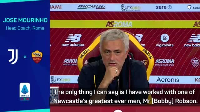 Mourinho admits 'emotional link' with Newcastle, but insists he is happy at Roma
